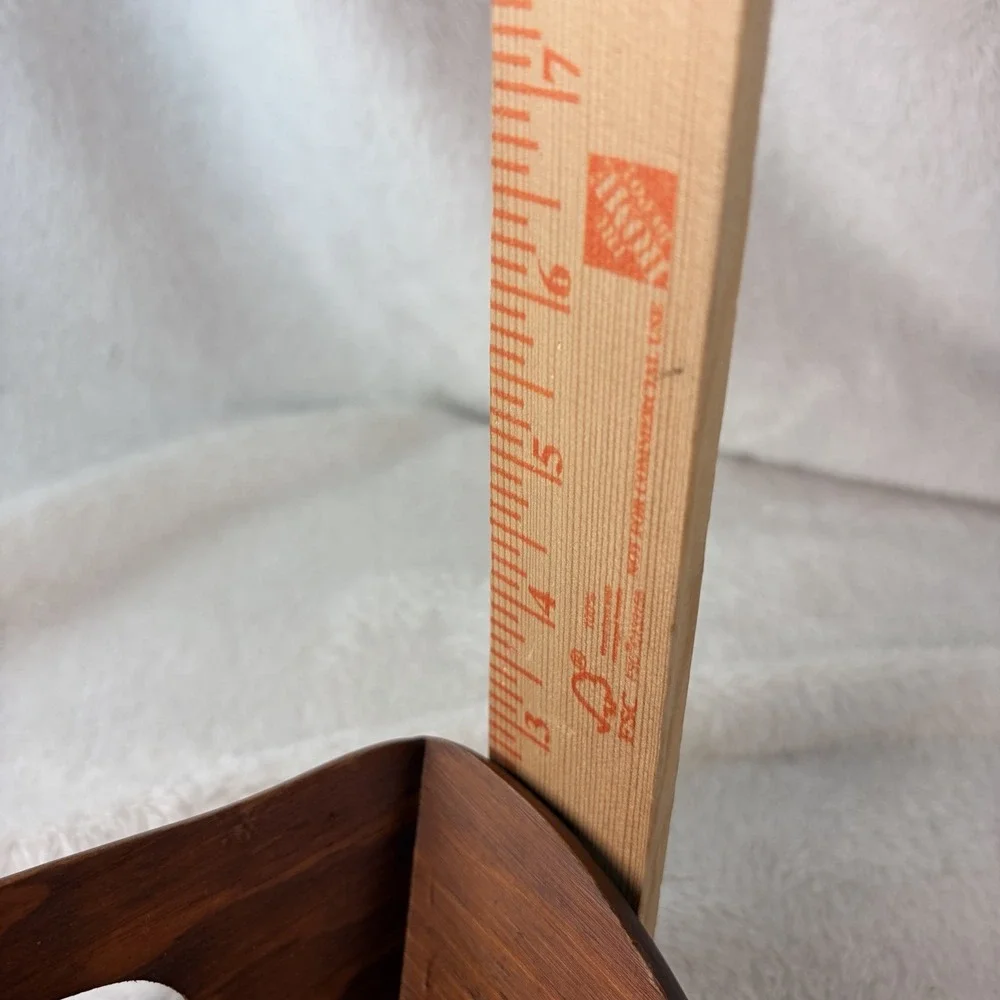 Vintage Wood Bread Tray Carved 
